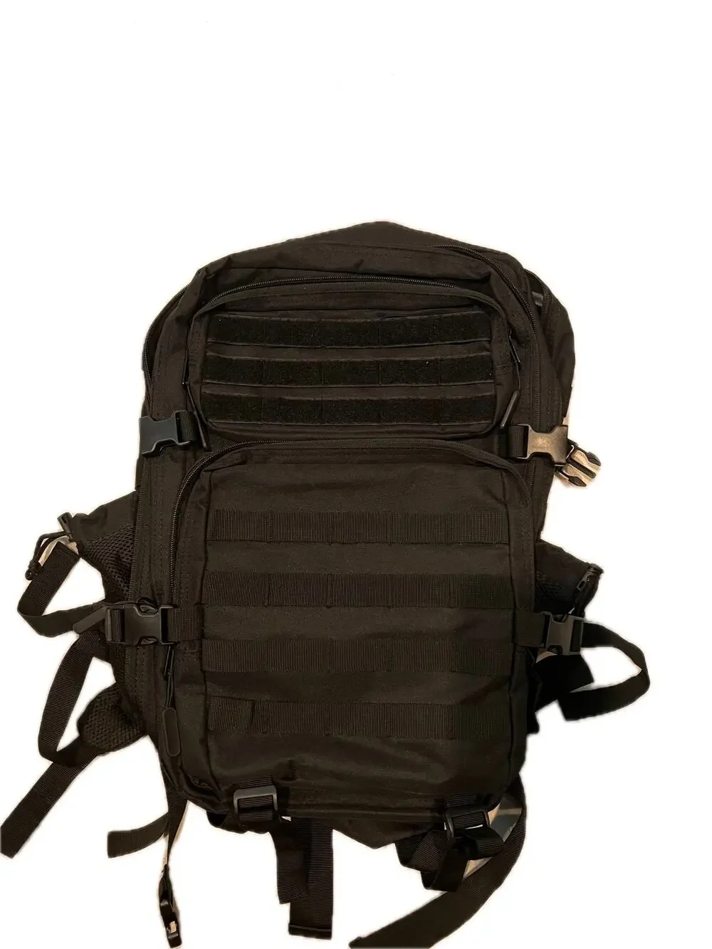 Wotony Black Canvas Tactical Backpack